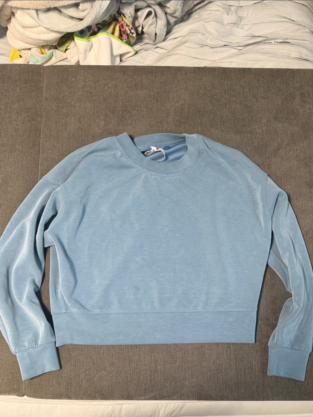 lululemon athletica Light Blue Crewneck Sweater